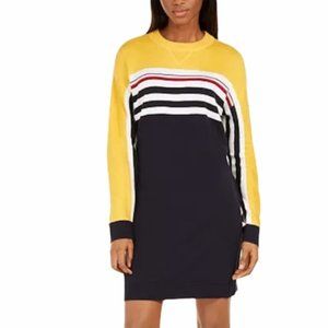 Tommy Hilfiger NWT Striped Long Sleeve Sweater Dress SZ XL